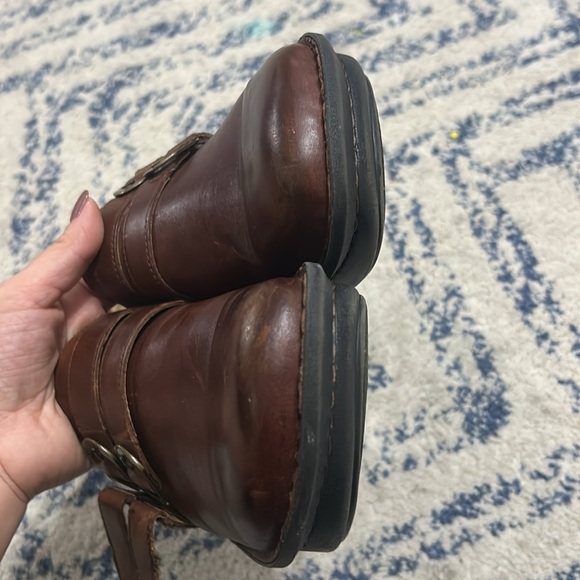 Alegria All-662 Alli Slip On Shoes Brown Leather Nurse Casual Clogs Size 39 US 9 - Picture 6 of 16